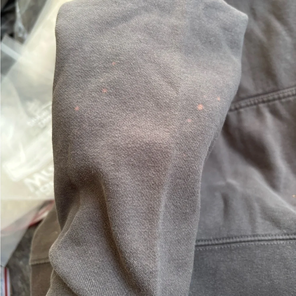 The North Face Brown Hoodie Sweater with Bold Red Logo